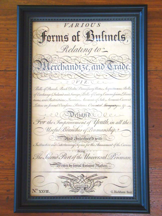 An18th century engraving entitled "Various forms of Business Relating to Merchandise & Trade" — image 2
